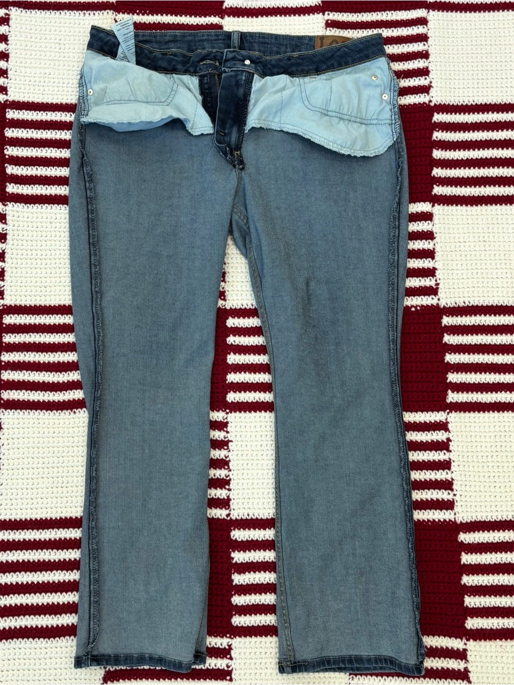 Lee Women's Mid-Rise Bootcut Jeans, Sz 14 Short, H.D. Lee Company 101CMVEW9 - Picture 14 of 16